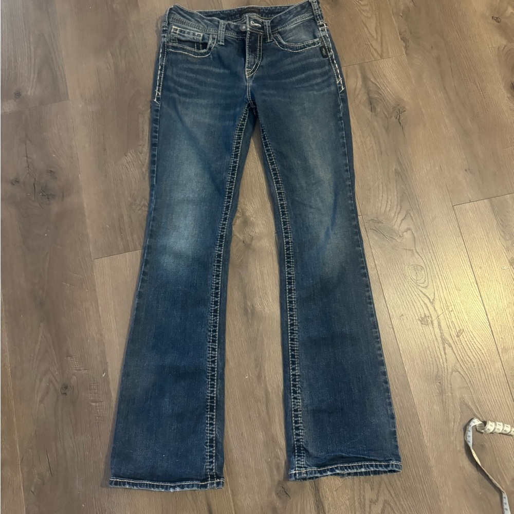 Silver Jeans Dark Blue Flare Women's Jeans